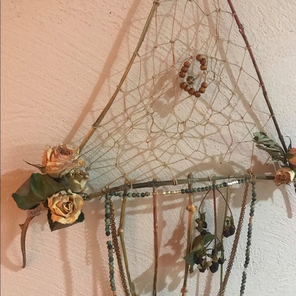 Handmade earthy spiritual dream catcher - Picture 3 of 3